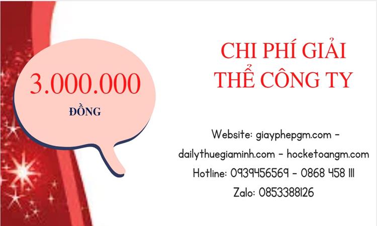 Bảng giá giải thể công ty doanh nghiệp tại Lào Cai 