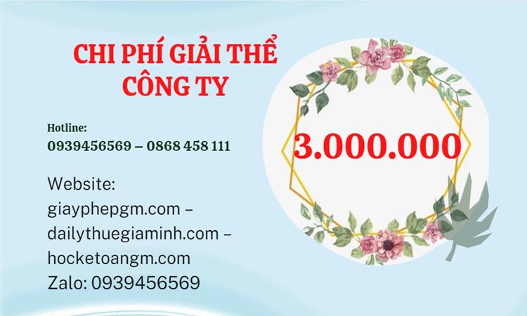 Bảng giá giải thể công ty doanh nghiệp tại Quận 2