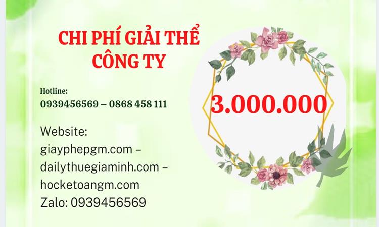 DỊCH VỤ GIẢI THỂ CÔNG TY DOANH NGHIỆP TẠI QUẬN 4 5 Bảng giá giải thể công ty doanh nghiệp tại Quận 4