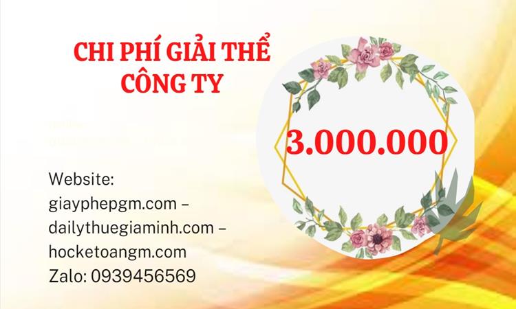 Bảng giá giải thể công ty doanh nghiệp tại Quận Bình Thạnh