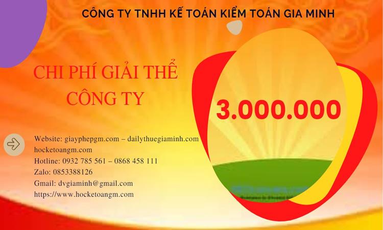 Bảng giá giải thể công ty tại Đắk Nông