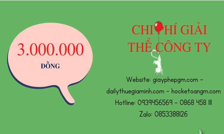 Bảng giá giải thể công ty tại Hà Nội