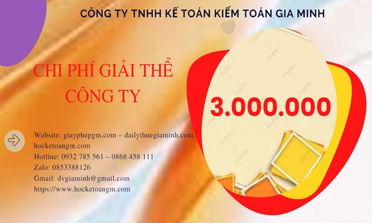 Bảng giá giải thể công ty tại Thành Phố Đà Nẵng