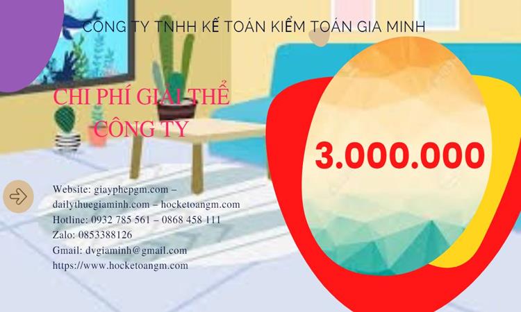 Bảng giá giải thể công ty tại Thành Phố Hải Phòng