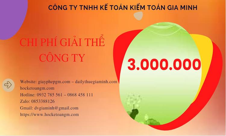 Bảng giá giải thể công ty tại TP Đà Nẵng