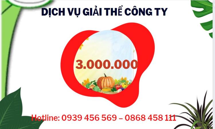 Bảng giá giải thể công ty uy tín trọn gói tại Quảng Bình