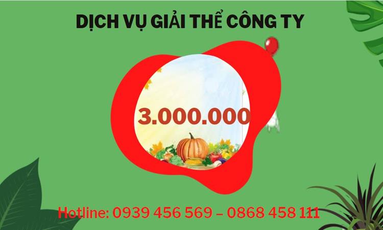 Bảng giá giải thể công ty uy tín trọn gói tại Thanh Hóa