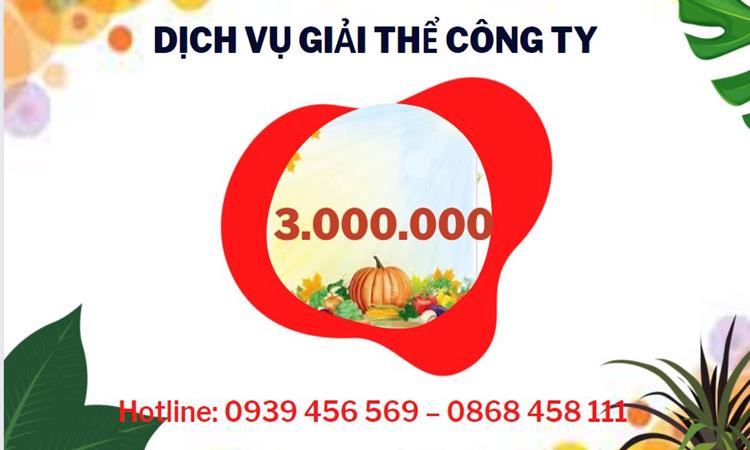 Bảng giá giải thể công ty uy tín trọn gói tại TT Huế