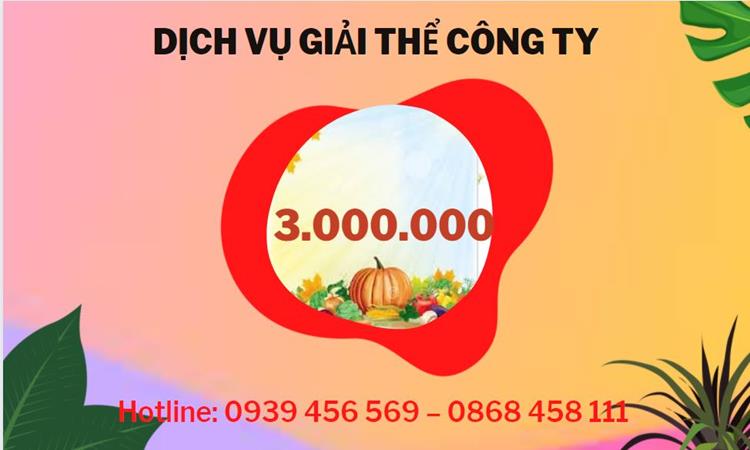 Bảng giá giải thể công ty uy tín trọn gói tại Vĩnh Phúc