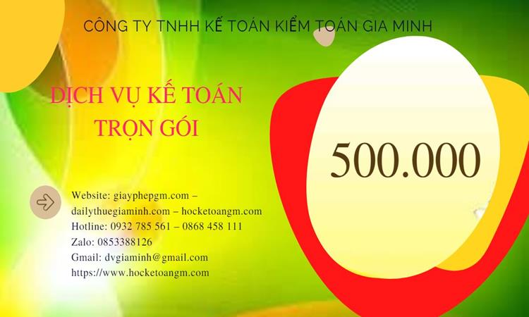 Bảng giá kế toán thuế tại Đồng NaiBảng giá kế toán thuế tại Đồng Nai
