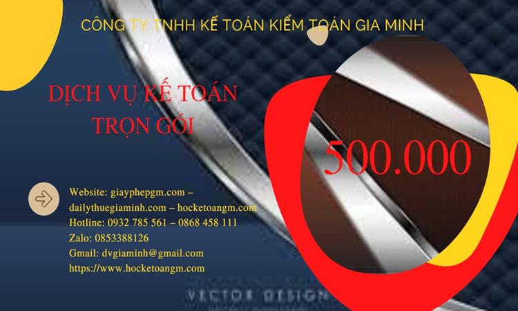 Bảng giá kế toán thuế tại Huyện Thủy Nguyên
