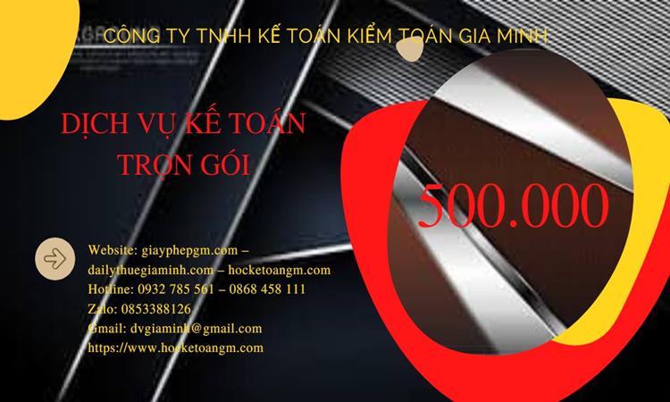 Bảng giá kế toán thuế tại Huyện Tiên Lãng