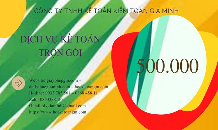 DỊCH VỤ KẾ TOÁN THUẾ QUẬN CÁI RĂNG 5 Bảng giá kế toán thuế tại Quận Cái Răng