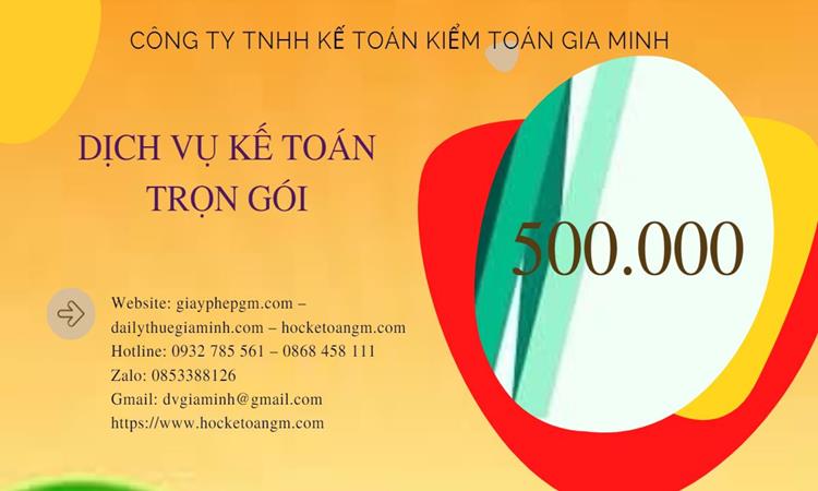 Bảng giá kế toán thuế tại Quận Đồ Sơn