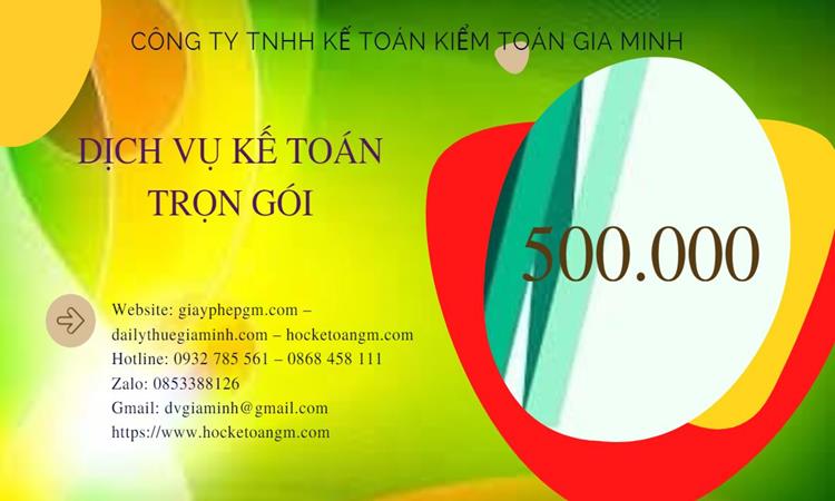DỊCH VỤ KẾ TOÁN THUẾ QUẬN HỒNG BÀNG 5 Bảng giá kế toán thuế tại Quận Hồng Bàng