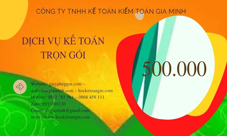 DỊCH VỤ KẾ TOÁN THUẾ QUẬN Ô MÔN 5 Bảng giá kế toán thuế tại Quận Ô Môn
