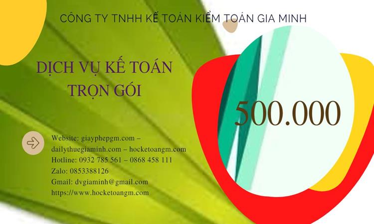 DỊCH VỤ KẾ TOÁN THUẾ QUẬN THANH KHÊ 5 Bảng giá kế toán thuế tại Quận Thanh Khê