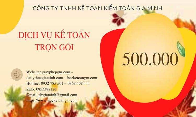 DỊCH VỤ KẾ TOÁN THUẾ THÀNH PHỐ HUẾ 5 Bảng giá kế toán thuế tại Thành Phố Huế