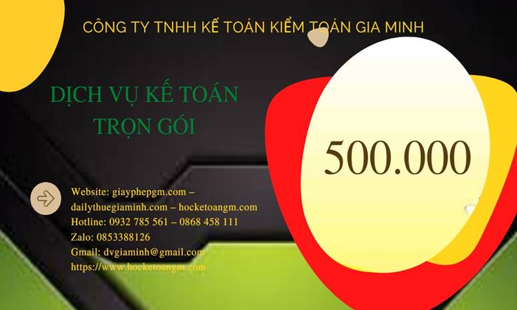 Dịch vụ kế toán thuế Thừa Thiên Huế 5 Bảng giá kế toán thuế tại Thừa Thiên Huế