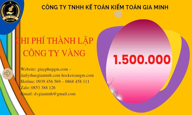 Bảng giá thành lập công ty vàng bạc tại Quận Hai Bà Trưng 