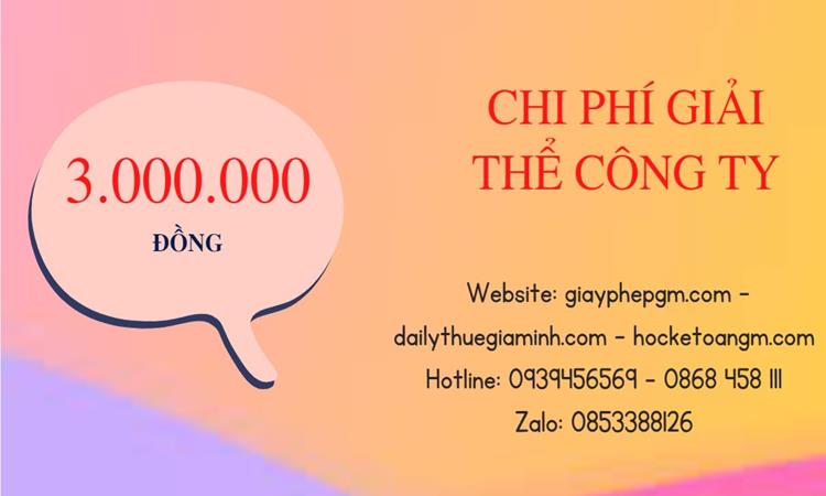 Chi phí giải thể công ty tại Bắc Giang trọn gói uy tín