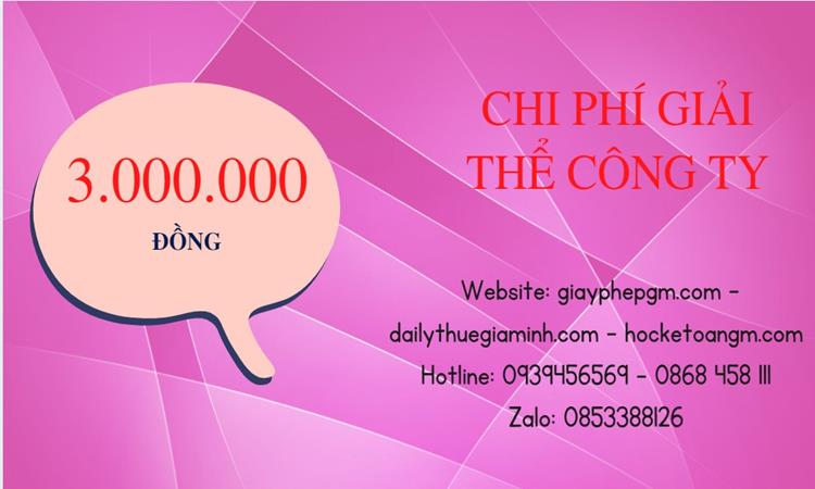 Chi phí giải thể công ty tại Điện Biên uy tín đảm bảo