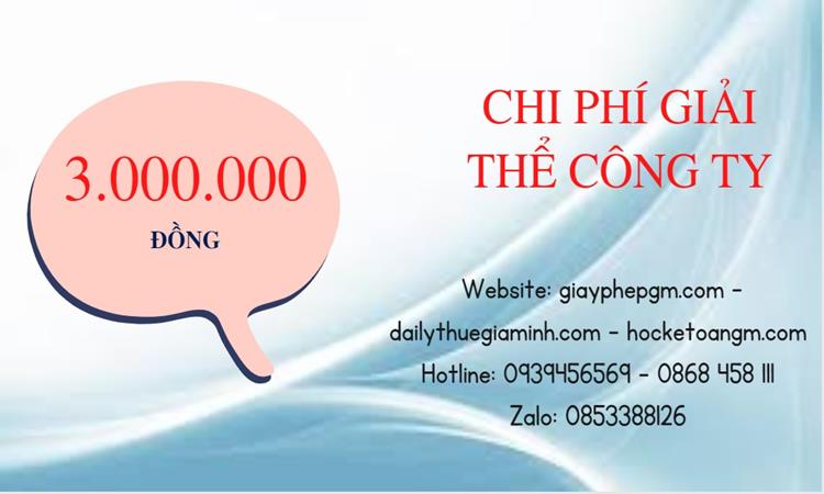 Chi phí giải thể công ty tại Quảng Bình uy tín đảm bảo