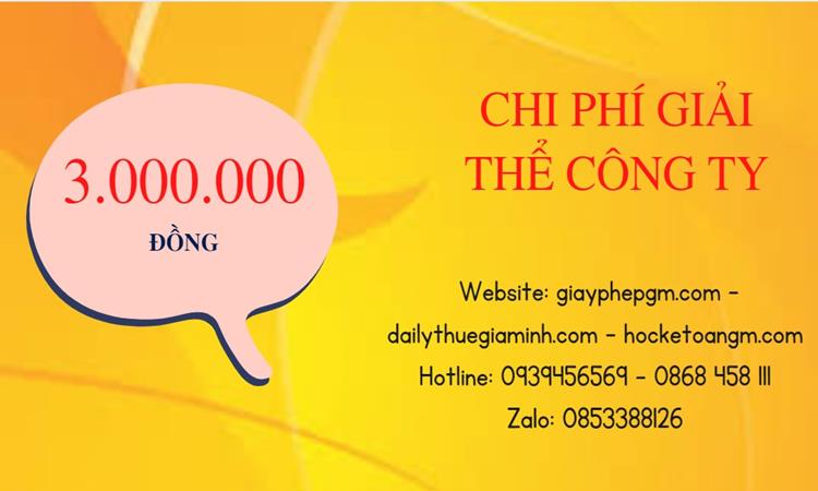 Chi phí giải thể công ty tại TT Huế uy tín đảm bảo