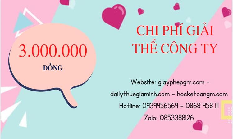 THỦ TỤC GIẢI THỂ CÔNG TY TẠI VŨNG TÀU UY TÍN ĐẢM BẢO 5 Chi phí giải thể công ty tại Vũng Tàu uy tín đảm bảo