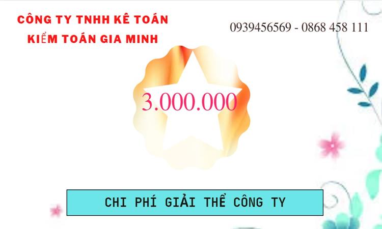 GIẢI THỂ CÔNG TY TẠI HOÀ BÌNH TRỌN GÓI ĐẢM BẢO TỐT NHẤT 5 Chi phí giải thể công ty trọn gói tại Hoà Bình