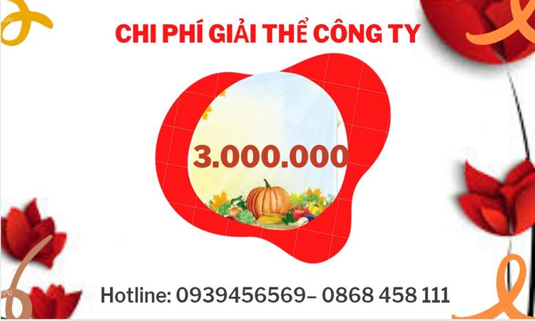 GIẢI THỂ CÔNG TY TẠI THÀNH PHỐ HUẾ TRỌN GÓI ĐẢM BẢO TỐT NHẤT 5 Chi phí giải thể công ty trọn gói tại Thành Phố Huế