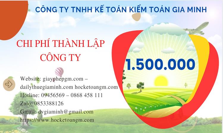 Chi phí mở công ty xuất khẩu đồ thủ công mỹ nghệ tại Huyện Cần Giờ