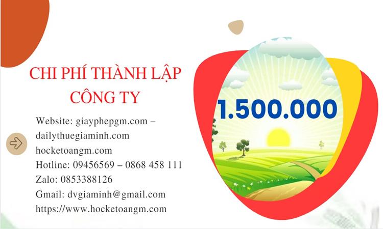 Chi phí mở công ty xuất khẩu đồ thủ công mỹ nghệ tại Huyện Đông Anh