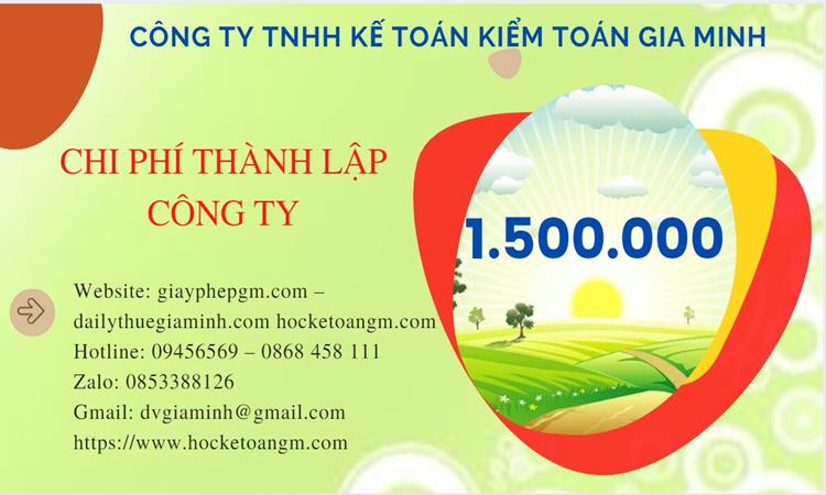Chi phí mở công ty xuất khẩu đồ thủ công mỹ nghệ tại Huyện Kim Động