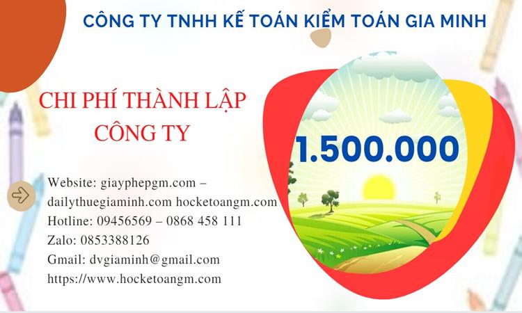 Chi phí mở công ty xuất khẩu đồ thủ công mỹ nghệ tại Huyện Tiên Lữ