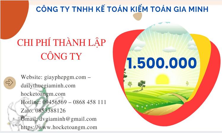 Chi phí mở công ty xuất khẩu đồ thủ công mỹ nghệ tại Huyện Yên Mỹ