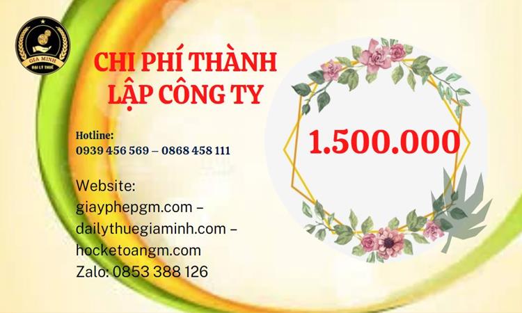 Chi phí thành lập công ty logistics