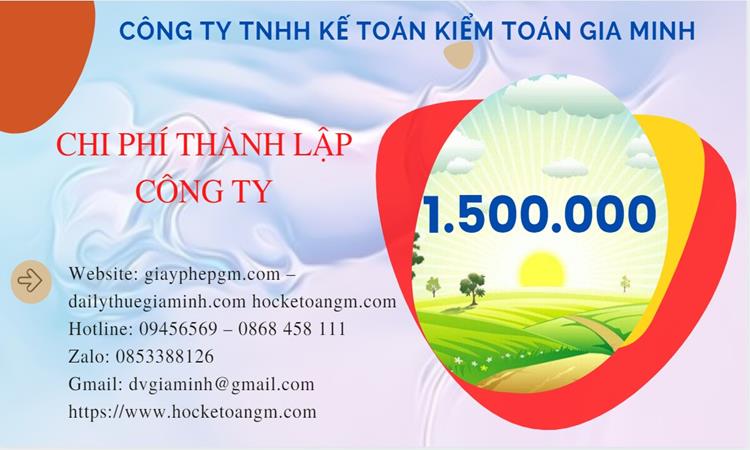 Chi phí thành lập công ty mỹ phẩm tại Huyện Kim Bảng
