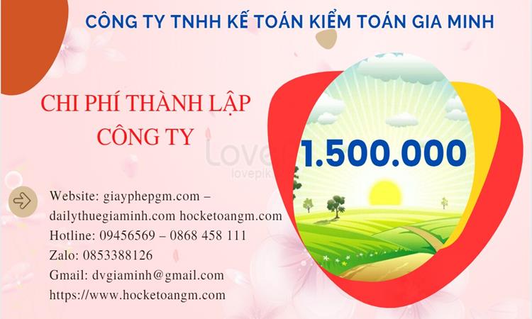 Chi phí thành lập công ty mỹ phẩm tại Huyện Kim Động