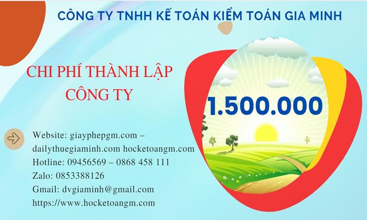 Chi phí thành lập công ty mỹ phẩm tại Huyện Văn Lâm