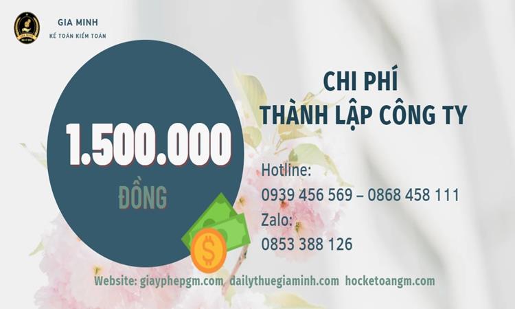 Thành lập công ty sản xuất con dấu 20 Chi phí thành lập công ty sản xuất con dấu