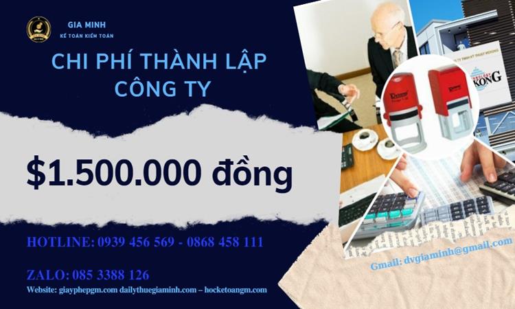 Chi phí Thành lập công ty sản xuất hàng may mặc