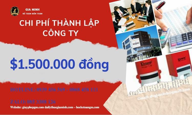 Thủ tục thành lập công ty sản xuất quần áo thời trang 16 Chi phí thành lập công ty sản xuất quần áo thời trang