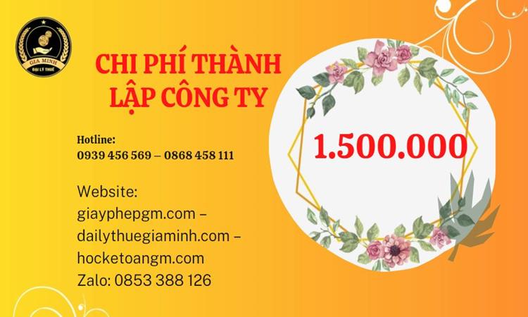 Chi phí thành lập doanh nghiệp Bắc Giang trọn gói