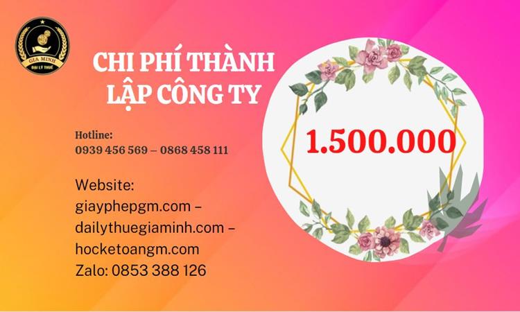Chi phí thành lập doanh nghiệp Bình Thuận trọn gói