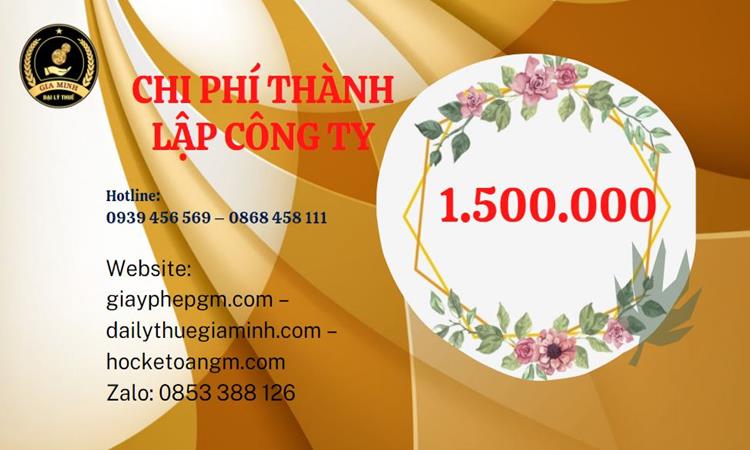 Chi phí thành lập doanh nghiệp Hà Tĩnh trọn gói