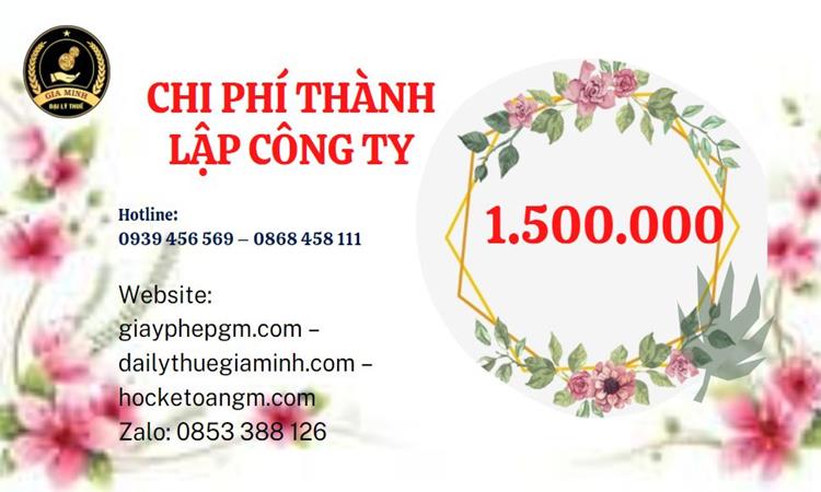 Chi phí thành lập doanh nghiệp Hải Phòng trọn gói