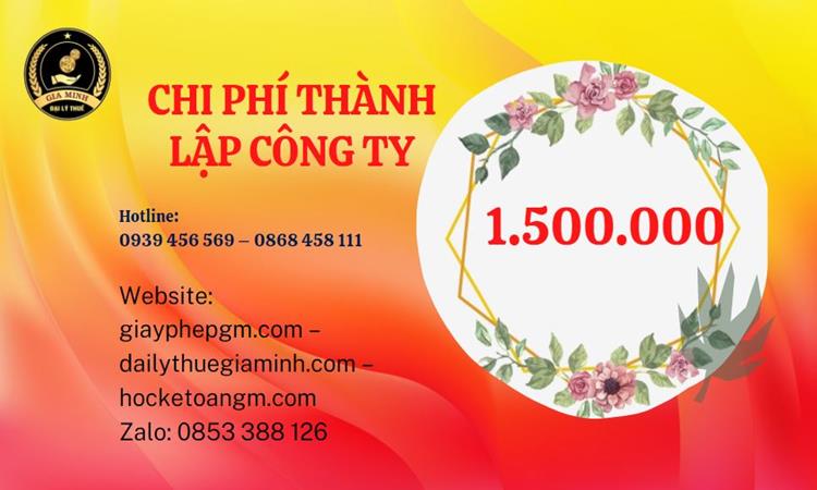 Chi phí thành lập doanh nghiệp Huế trọn gói
