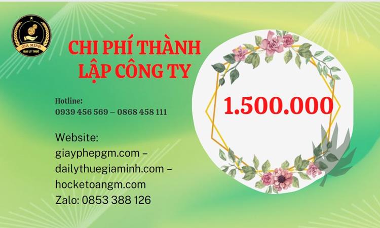 Chi phí thành lập doanh nghiệp Huyện Bình Chánh trọn gói