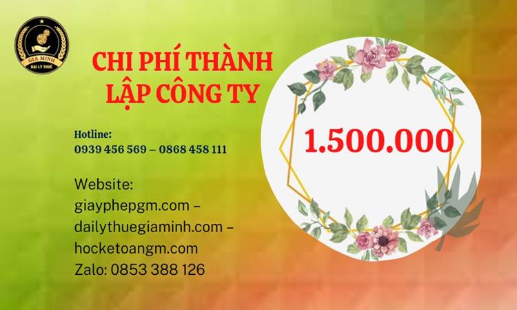 Chi phí thành lập doanh nghiệp Huyện Bình Lục trọn gói